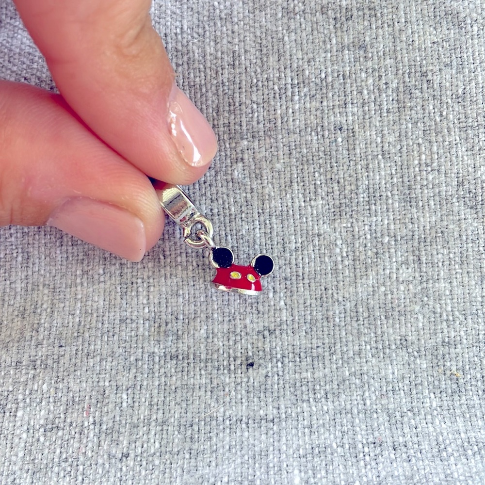 Mickey Mouse Ear Hat Dangle Charm,Pandora Charm Sterling Silver Charm